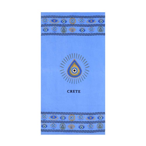 ΠΕΤΣΕΤΑ 2135A ΜΑΤΙ CRETE ΜΠΛΕ 152x76cm 300gr