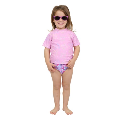 Kids Swimsuit Jacket with UPF 50+ and zip