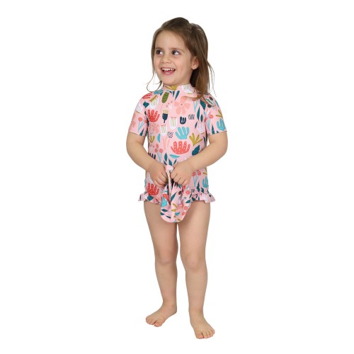 Kids Swimsuit One Piece with UPF 50+ and zip