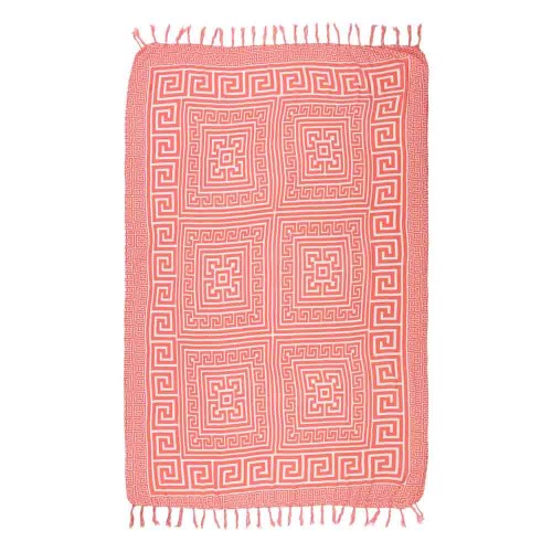 ΠΑΡΕΟ 30003 PINK-WHITE 185x115cm KΡΟΣΣΙ 100%RAYON  250GR