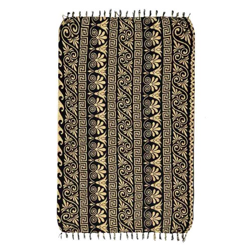 ΠΑΡΕΟ 30007 BLACK-CARAMEL 185x115cm KΡΟΣΣΙ 100%RAYON  250GR