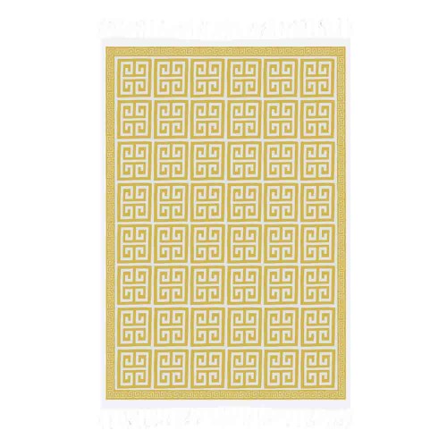 ΠΑΡΕΟ 30008 WHITE-GOLD 185x115cm KΡΟΣΣΙ 100%RAYON  250GR