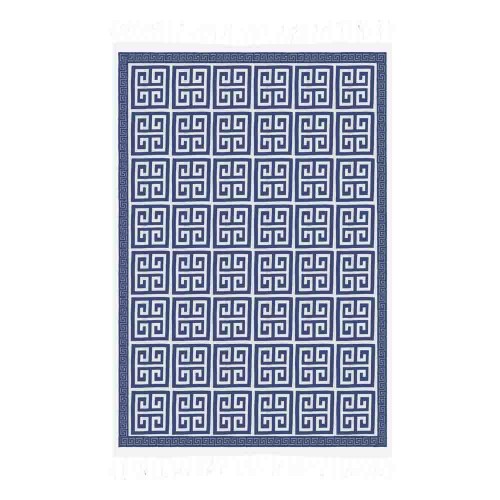 ΠΑΡΕΟ 30009 WHITE-NAVY 185x115cm KΡΟΣΣΙ 100%RAYON  250GR