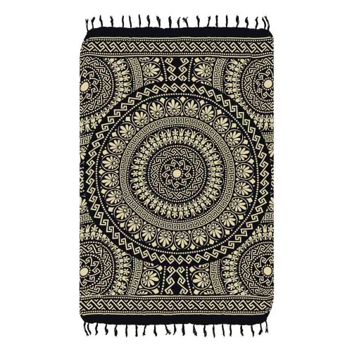 ΠΑΡΕΟ 30028 BLACK-CARAMEL 185x115cm KΡΟΣΣΙ 100%RAYON  250GR