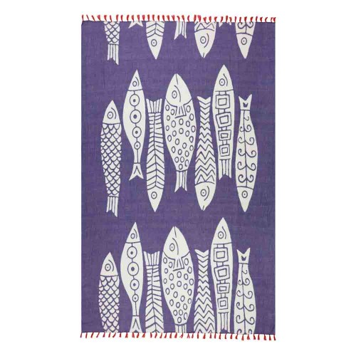 ΠΑΡΕΟ 30269 (5ΤΕΜ) ΨΑΡΙΑ 100x180cm 100%COTTON ΜΕ ΚΡΟΣΣΙ
