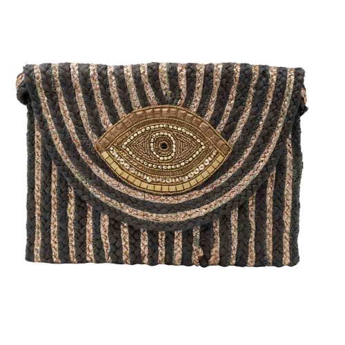 ΤΣΑΝΤΑ ΦΑΚΕΛΟΣ 30121 MATI 33x23cm COTTON ΜΕ ΚΟΥΜΠΩΜΑ BA PC3472