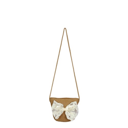 Straw Bag Kids Bow 3 colors