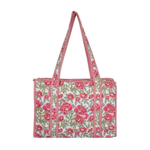 ΤΣΑΝΤΑ 30143 ΚΑΠΙΤΟΝΕ 44x31x13cm 100%COTTON ΜΕ ΦΕΡΜΟΥΑΡ