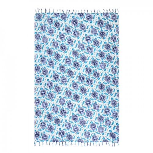 ΠΑΡΕΟ 102628 TORTUGA SMALL GREEK EYE 185x115cm ΚΡΟΣΣΙ 100%RAYON 250GR