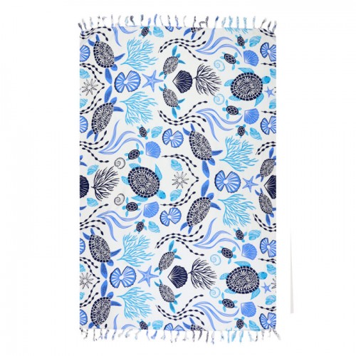 ΠΑΡΕΟ 102629 AEGEAN TURTLES 185x115cm ΚΡΟΣΣΙ 100%RAYON 250GR