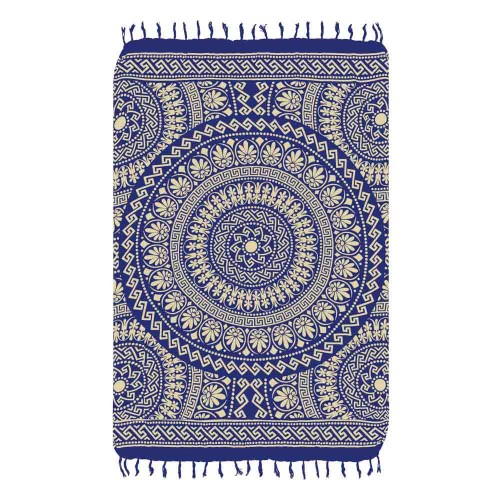 ΠΑΡΕΟ 102651 MINOAN NAVY BLUE 185x115cm ΚΡΟΣΣΙ 100%RAYON 250GR
