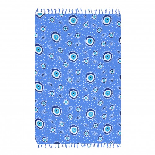 ΠΑΡΕΟ 102621 SEA GREEK EYE ROYAL BLUE 185x115cm ΚΡΟΣΣΙ 100%RAYON 250GR