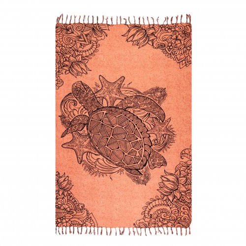 ΠΑΡΕΟ 102624 CARETTA BATIK ORANGE 185x115cm ΚΡΟΣΣΙ 100%RAYON 250GR