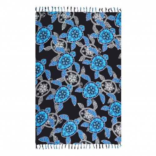 ΠΑΡΕΟ 102625 TORTUGA TRIBE BLACK 185x115cm ΚΡΟΣΣΙ 100%RAYON 250GR