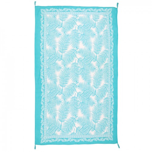 ΠΑΡΕΟ 102676 TROPICAL LEAVES (5T) 100x180cm 100%COTTON ΠΑΡΕΟ 102676 TROPICAL LEAVES (5T) 100x180cm 100%COTTON