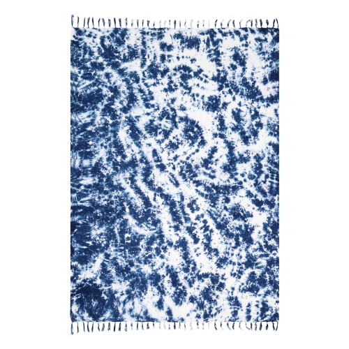 ΠΑΡΕΟ 27021 TIE-DYE ΜΠΛΕ-ΛΕΥΚΟ 115x185cm KΡΟΣΣΙ 100% RAYON  250GR