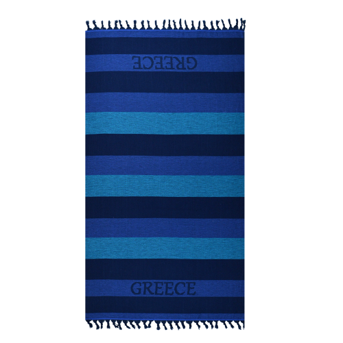 ΠΕΤΣΕΤΑ 5028 ΜΠΛΕ ΡΙΓΕ GREECE ΚΡΟΣΣΙ 90x160cm 500gr