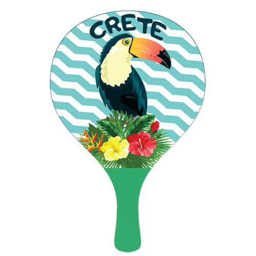 ΡΑΚΕΤΑ 395-8 ΤOUCAN CRETE ΞΥΛ. 8mm 38*24*8mm
