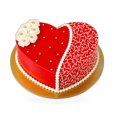 Red Heart Love Cake