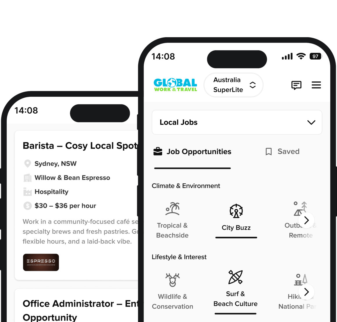 Superlite app screenshot