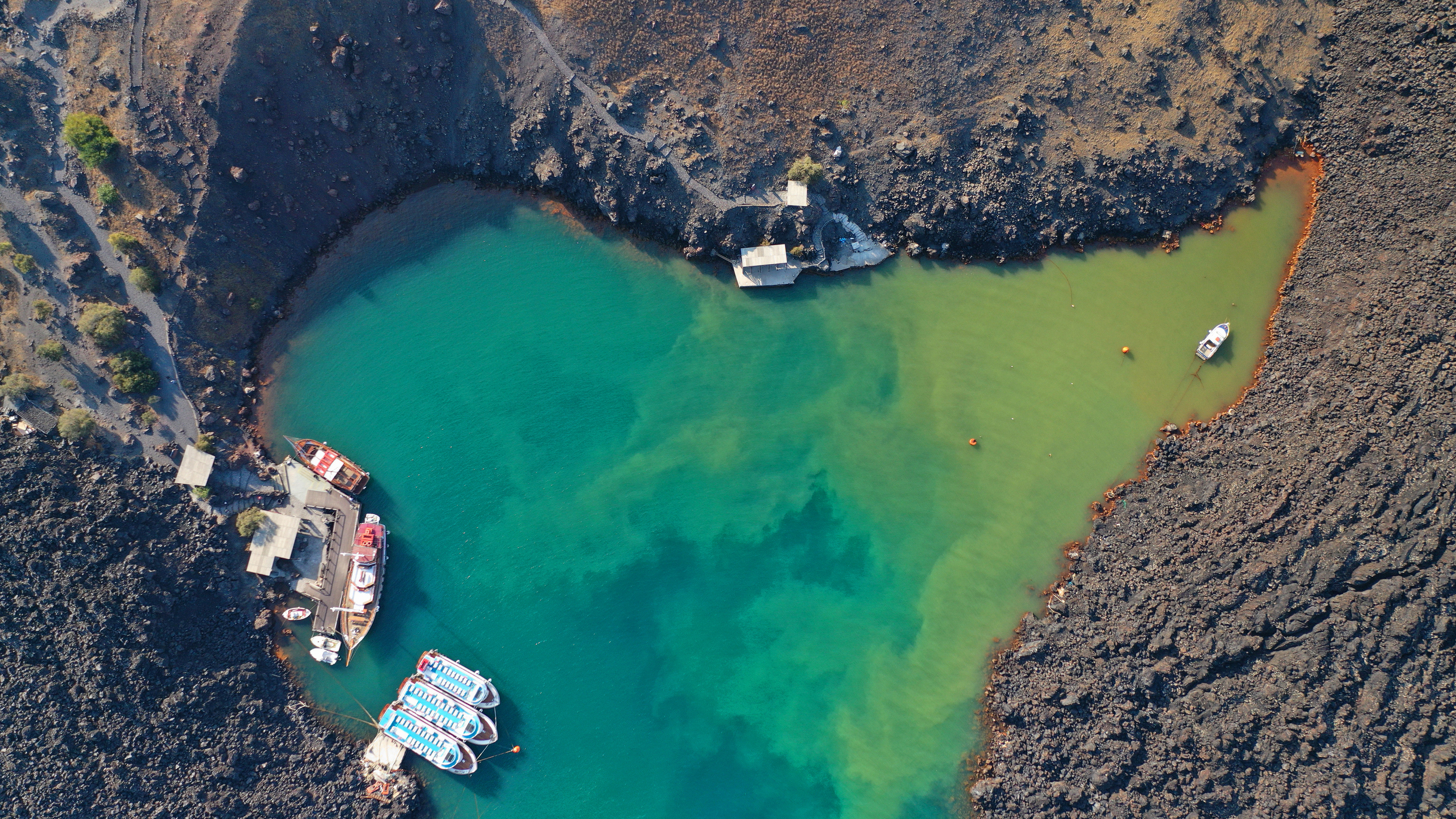 Swim in natural thermal springs