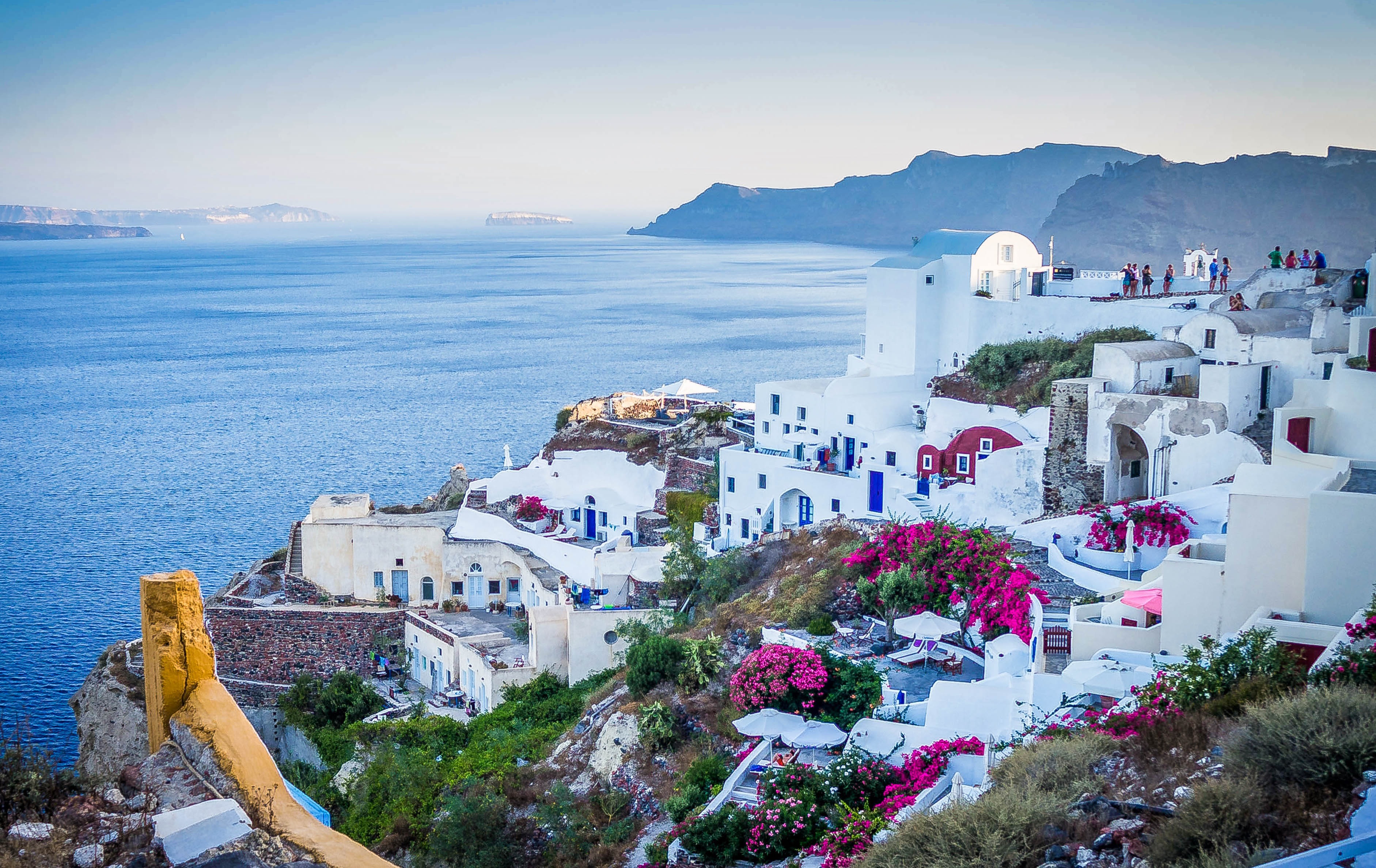 Wander iconic whitewashed villages
