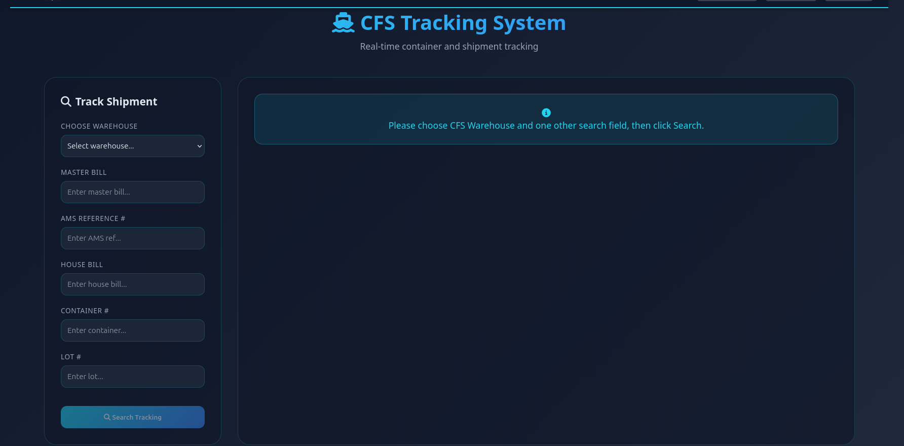 CFS Tracking