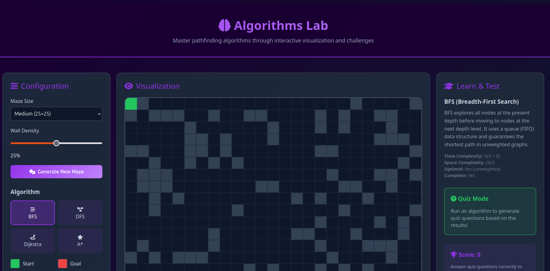 Algorithms Lab
