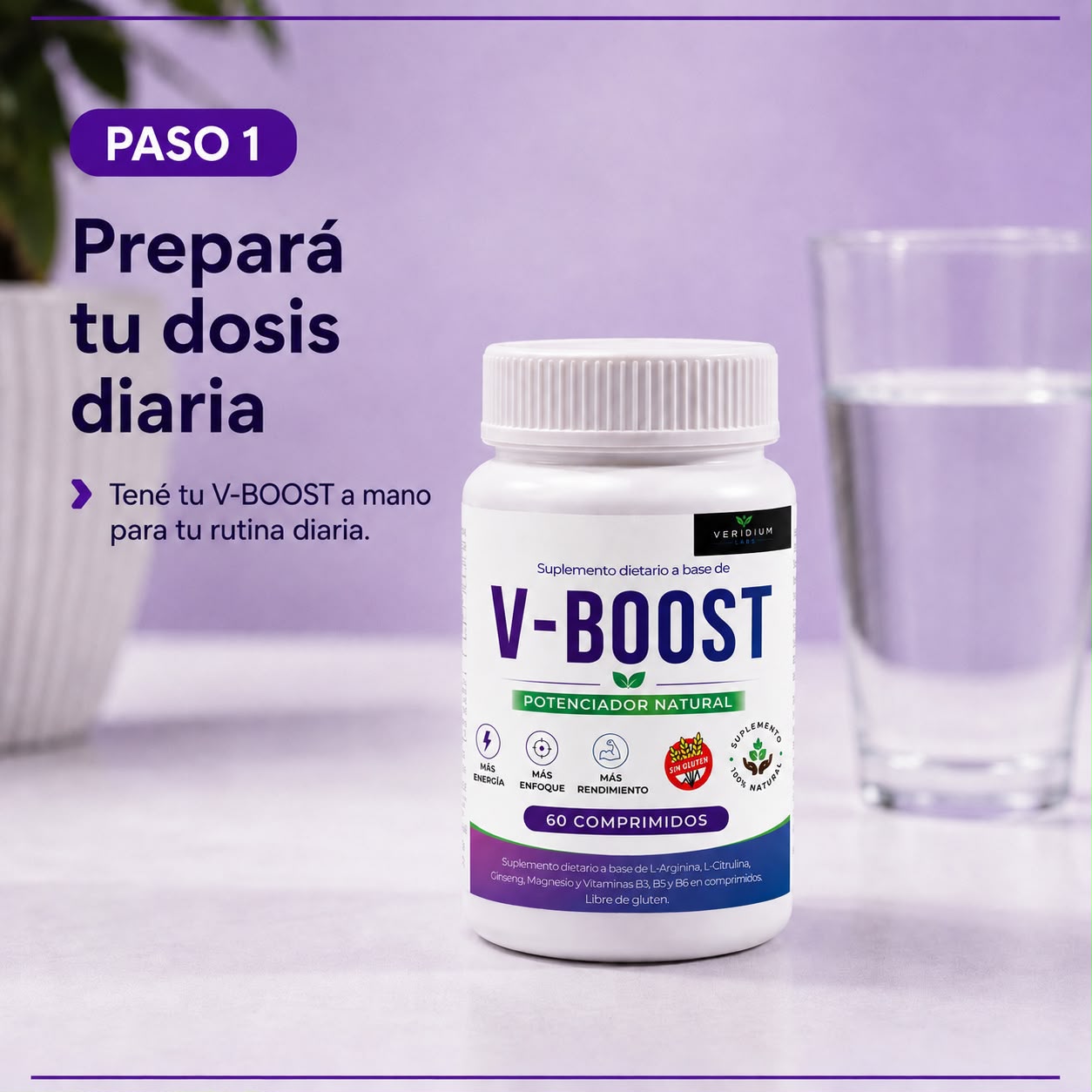 Paso 1 - Prepar&aacute; tu dosis diaria