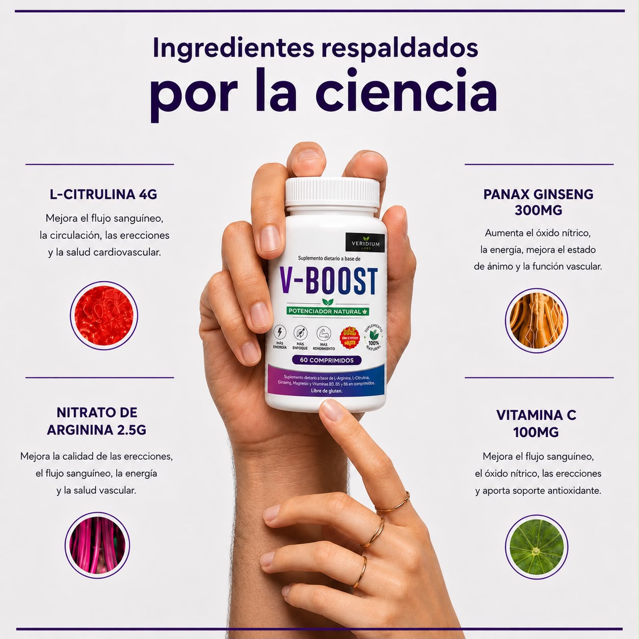 Ingredientes respaldados por la ciencia M1