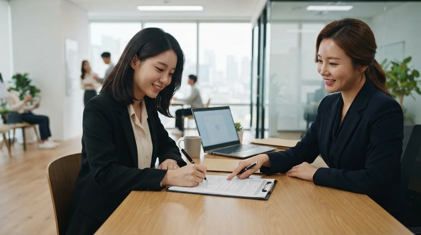 공식 서류를 검토하며 체계적인 자산 로드맵을 그려나가는 전문적인 이미지