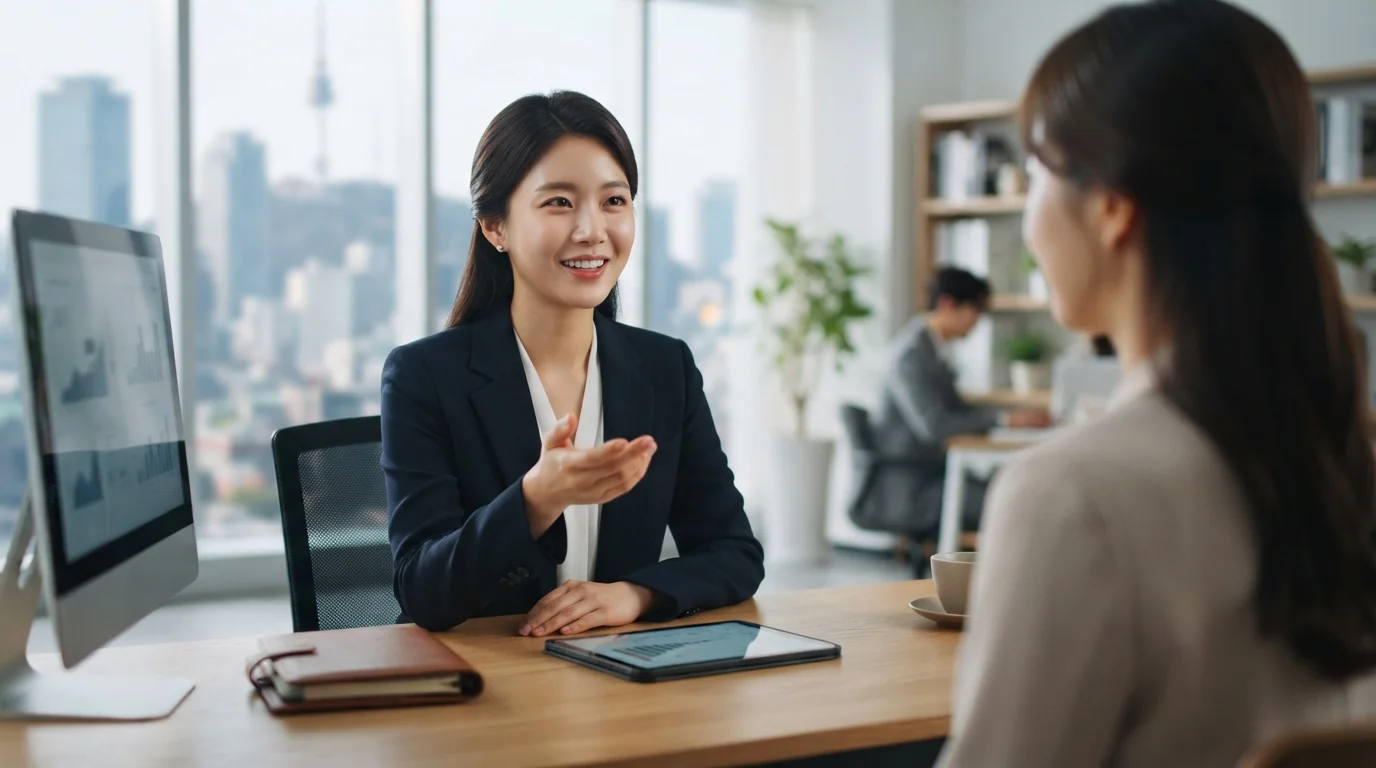 전문 자산운용 및 조세 상담 환경을 제공하는 세무 컨설팅 모습입니다.