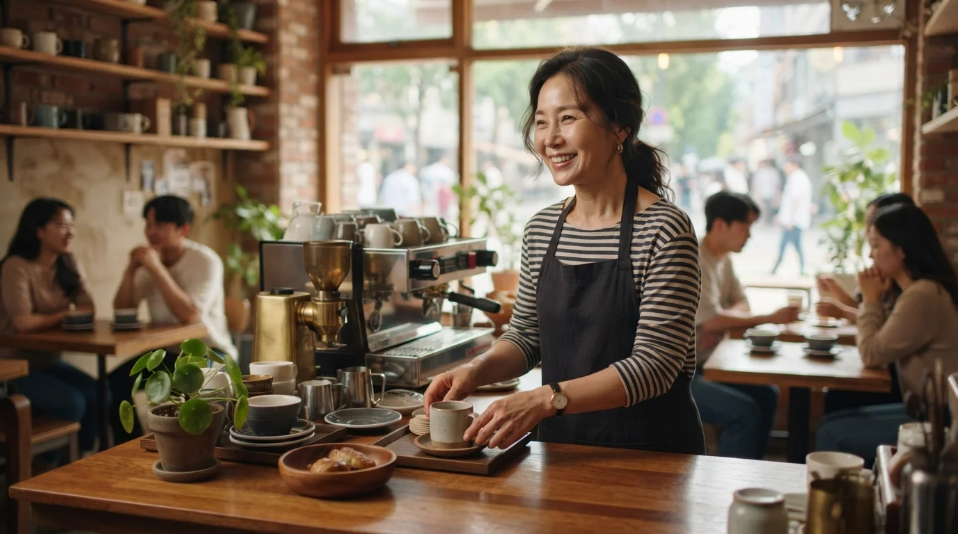 소상공인 지원 제도를 안내하는 인포그래픽형 배경 요소입니다.
