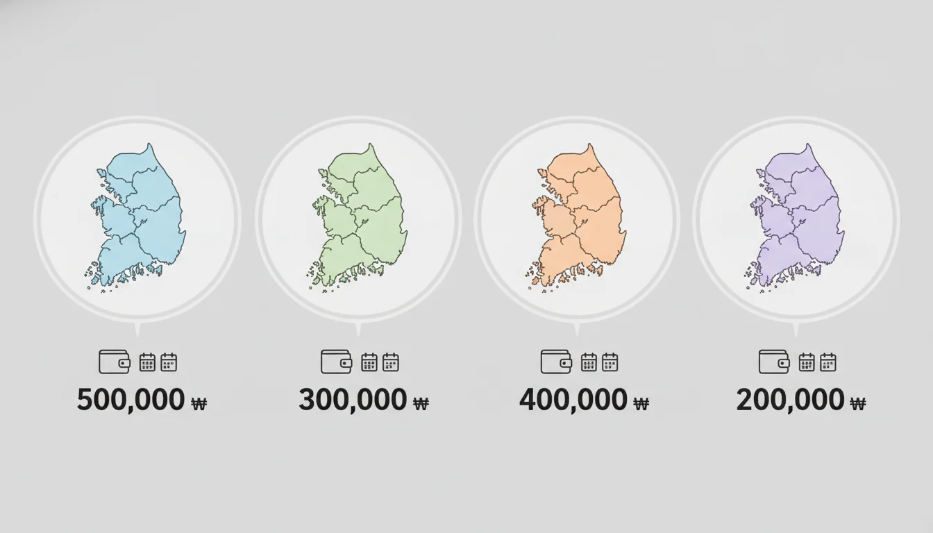 지자체별 명절 지원금 격차 인포그래픽
