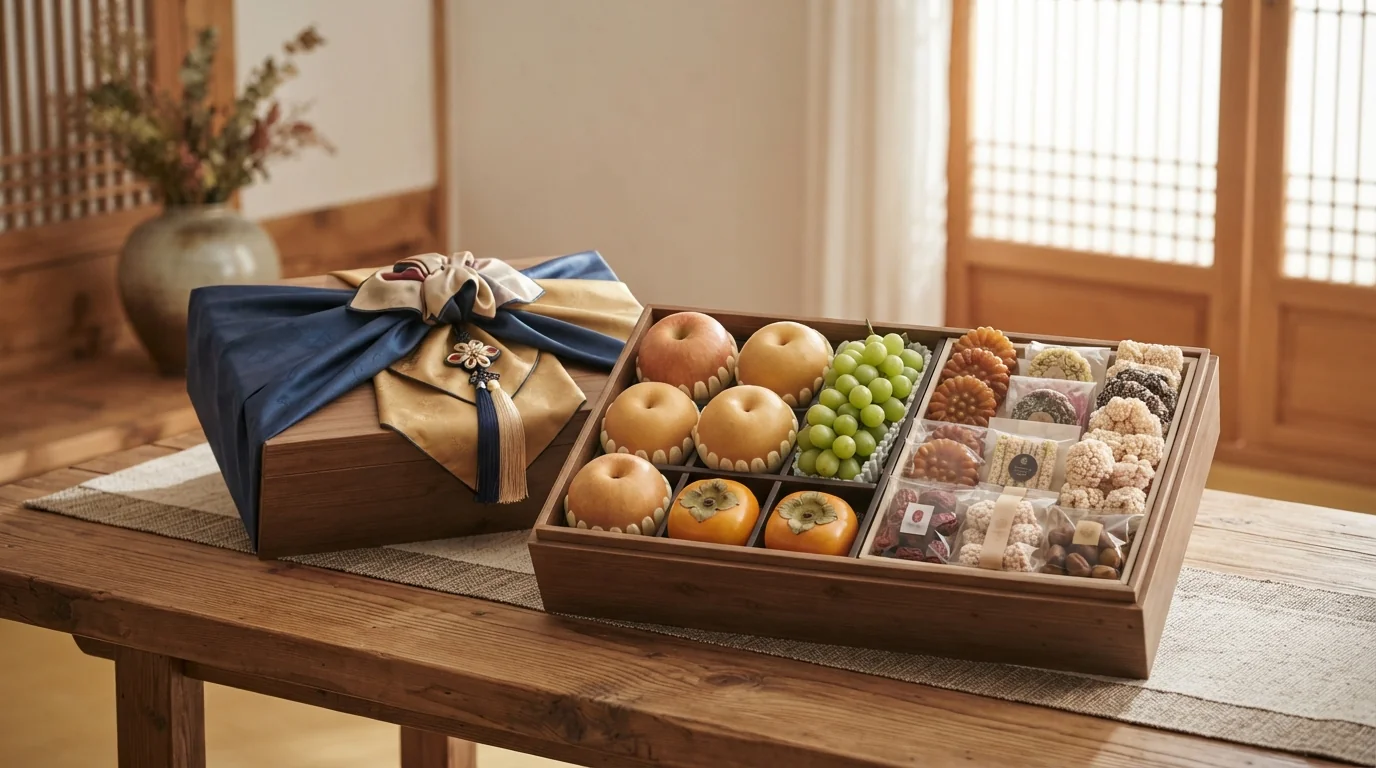 Chuseok Premium Gift Set and Food Presentation Main Image