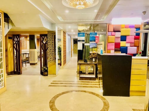 Hotel reception and lobby