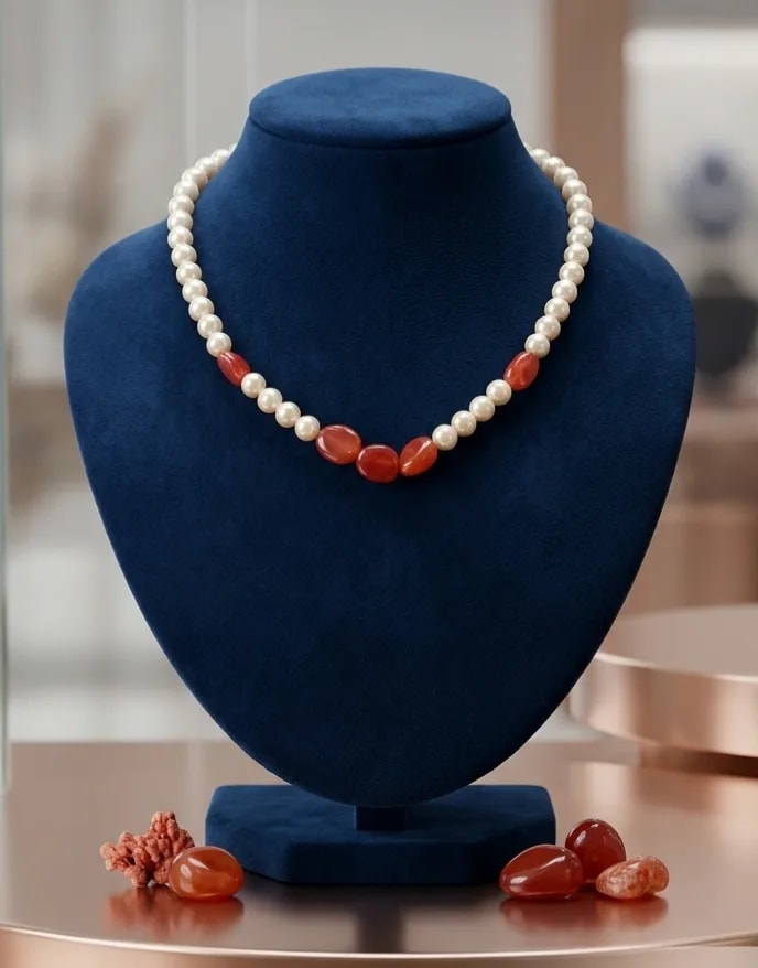 ELOISE Pearl & Ruby Necklace