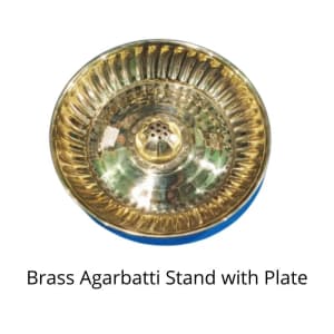 Brass Agarbatti Stand with Plate