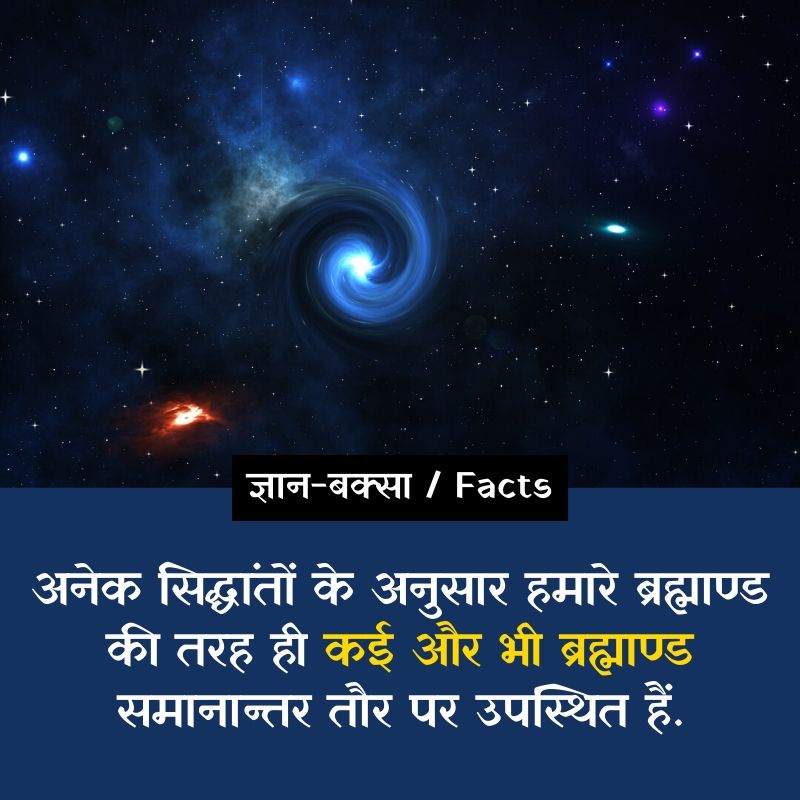 About Universe in Hindi - ब्रहमाण्ड से जुड़े 31 रोचक तथ्य