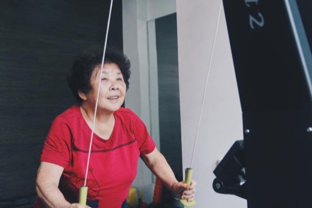 看著長輩們健身時的笑容，是做子女的我們最開心的事