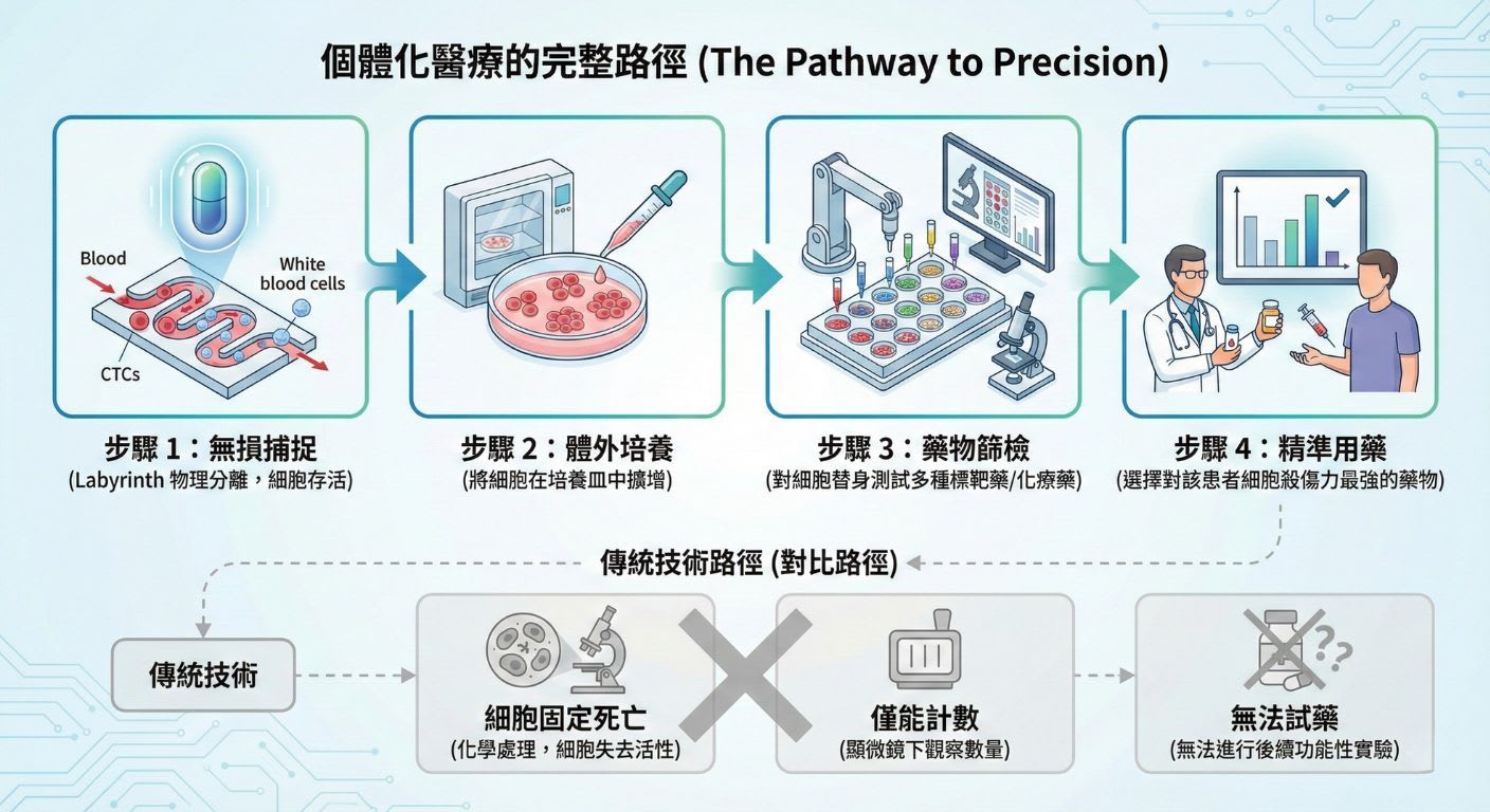 CTC可以作為個人化醫療的重要參考工具｜製圖：健身遊牧 X Gemini
