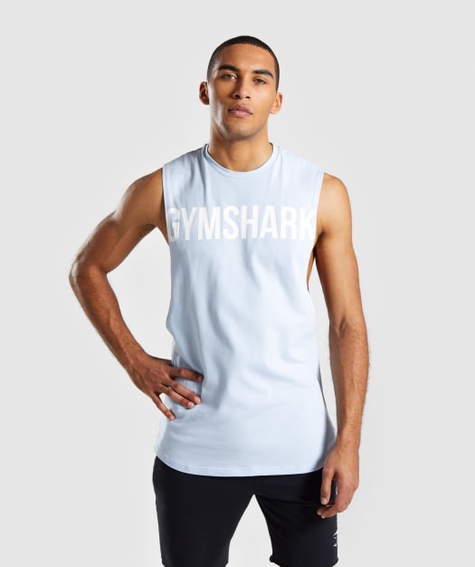 Gymshark Bold Graphic Drop Armhole Tank - Blue