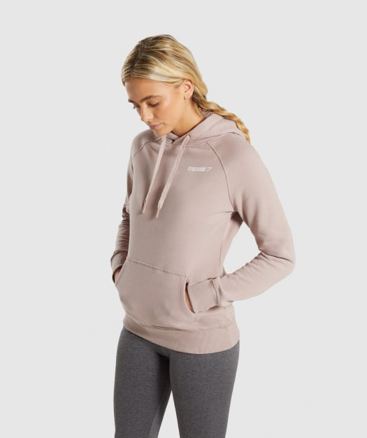 Gymshark Crest Hoodie - Taupe
