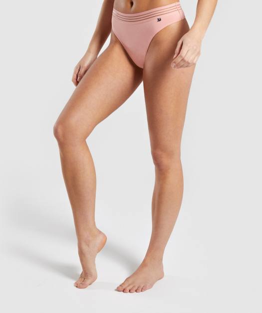Gymshark Jersey Thong - Peach