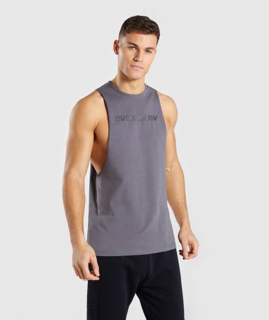 Gymshark Divide Tank - Smokey Grey
