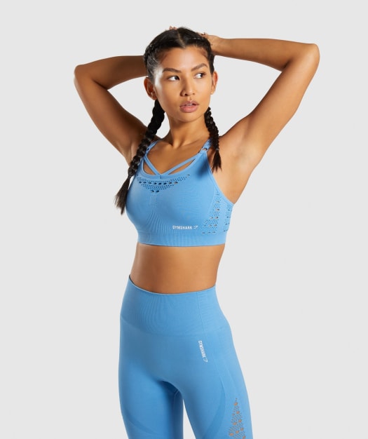 Gymshark Energy+ Seamless Sports Bra - Blue