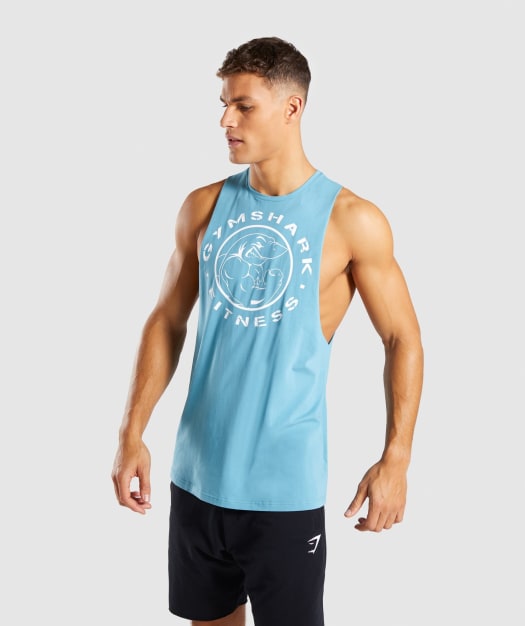 Gymshark Legacy Drop Armhole Tank - Dusky Teal