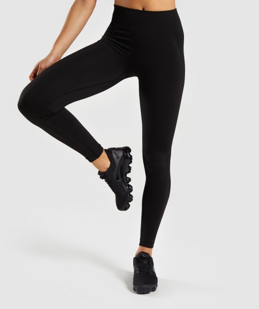 Gymshark Flex High Waisted Leggings - Black/Charcoal