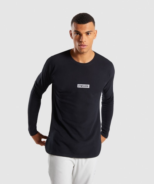 Gymshark Fresh Long Sleeve T-Shirt - Black