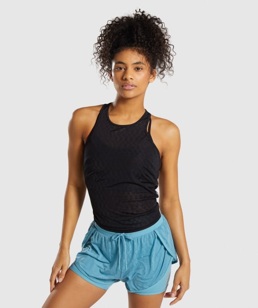 Gymshark Geo Mesh Vest - Black